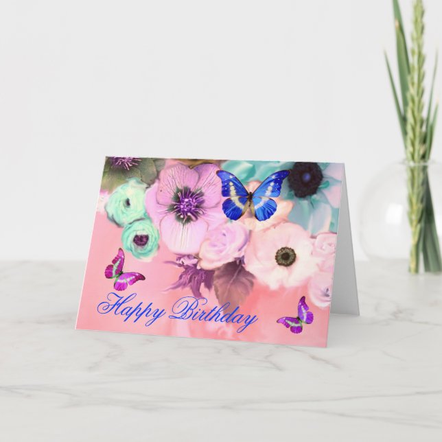 SMÖR, ROSA TEAL RO OCH ANEMONFLÖDEN KORT (Framsida)