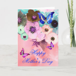 SMÖR, ROSA TEAL RO OCH ANEMONFLÖDEN KORT