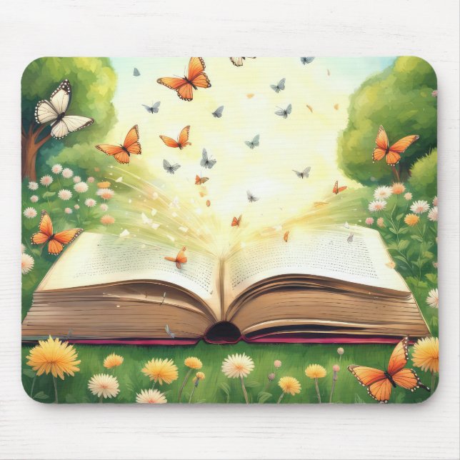 Smör som exploderar utanför öppet Bok Musmatta (Framsidan)