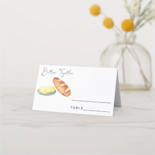 Smör tillsammans - Bröllop-platskort Placeringskort