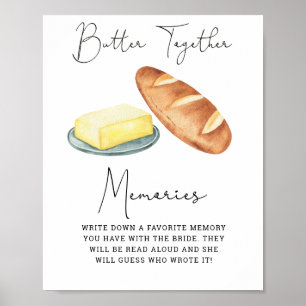 Smör tillsammans - Minnen med brickan Poster