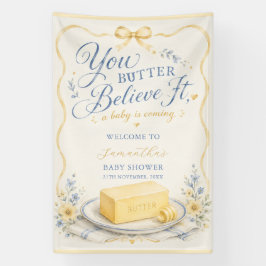Smör Tro Det Smör Baby Shower Välkommen