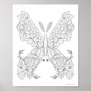 Smörblommor #10 Detaljerad färgläggning Poster