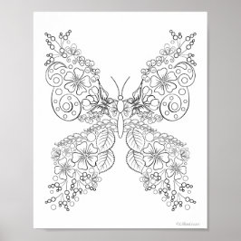 Smörblommor #8 Färgläggningsaffisch Poster