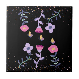 Smörblommor och blommor kakelplatta