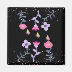 Smörblommor och blommor magnet