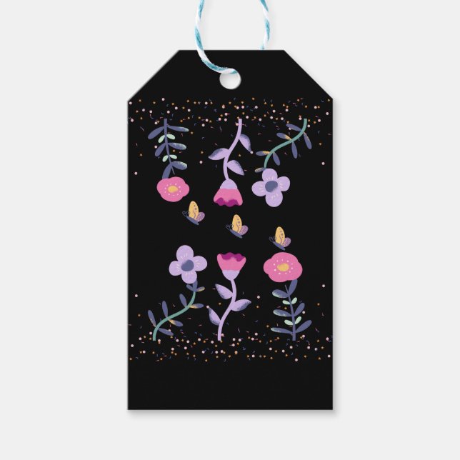 Smörblommor och blommor presentetikett (Framsidan)
