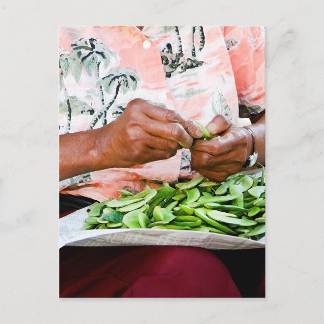 Smörbönadamen Vykort (Framsida)