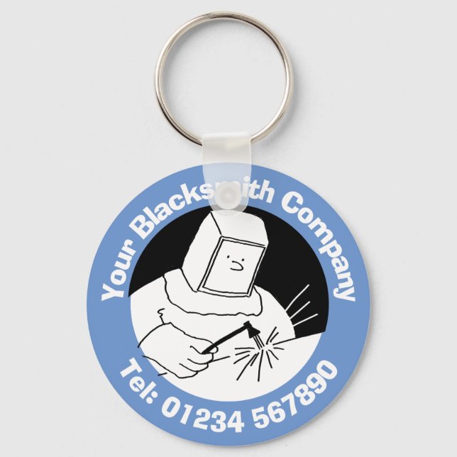 Smördyner, svetsar och stålfabrikat nyckelring (Framsida)
