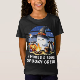 Smore and Boos Spooky Crew Ghost Camping Halloween T Shirt