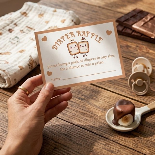 S'more att älska Baby Shower Blöjtomte Tilläggskort (Skapare uppladdad)