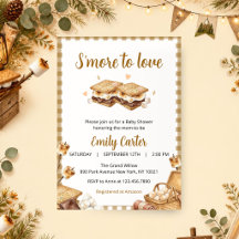 S'more att älska Baby Shower-inbjudan för hösten