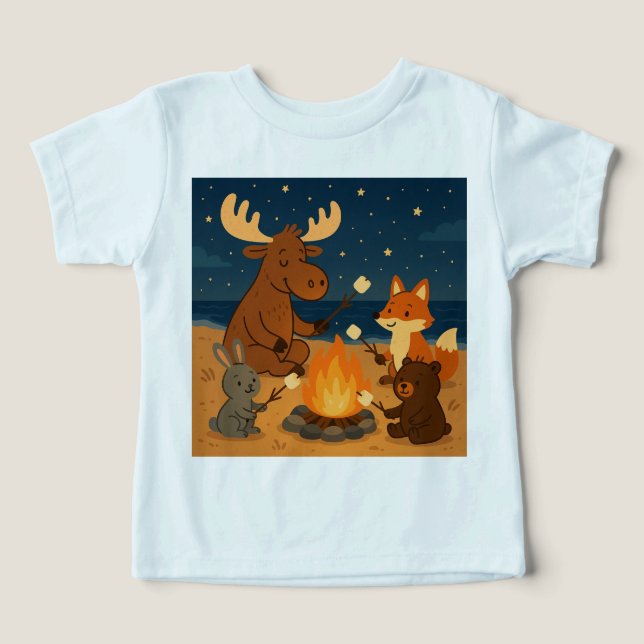 S'more att älska – Mysig lägereldströja för barn T Shirt (Design Framsida)