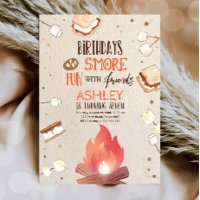 Smore Bonfire Smore Roligt Friends Camping Birthda