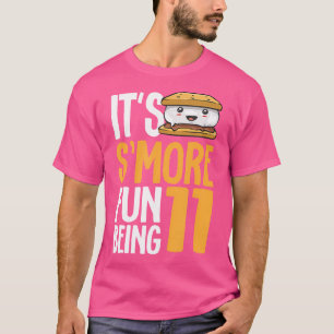 Smore Campfire 11th Birthday Marshmallow Camping S T Shirt
