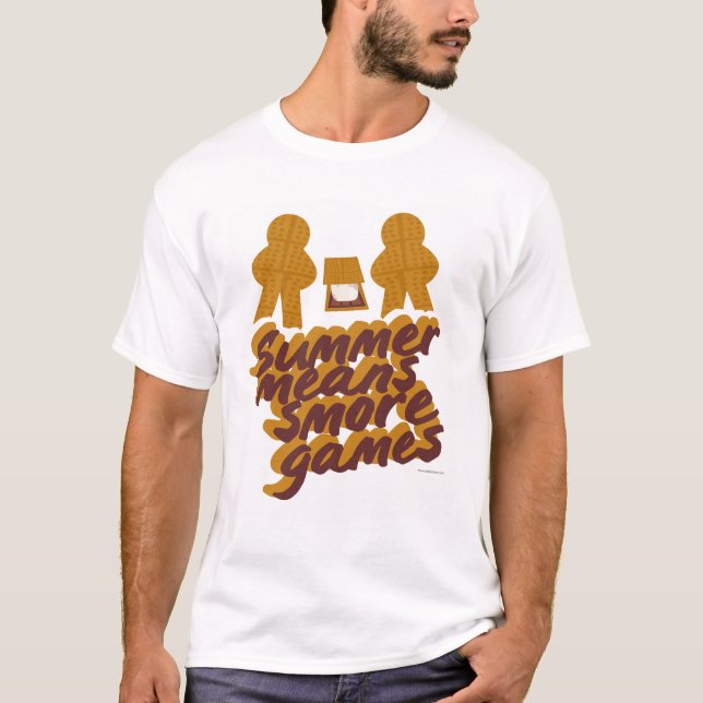 Smore Games Roligt Boardmatch Design för sommarspe T Shirt (Framsida)