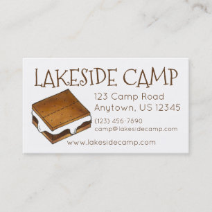 Smore Marshmallow S'mores Visitkort