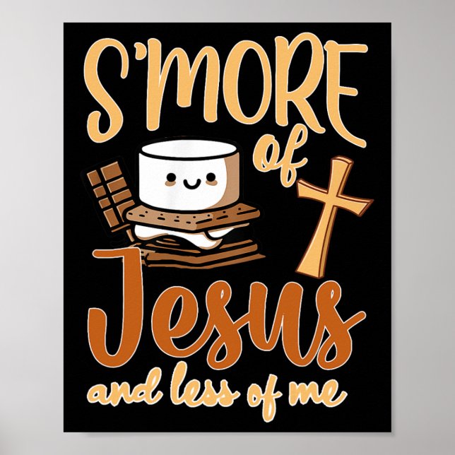 Smore of Jesus Mindre Christian Camper Camping Poster (Framsidan)