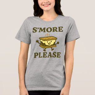 S'more Please T-Shirt Söt Camping Höst Tröja