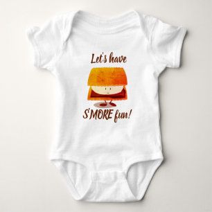 S'more roligt tecknade figurer baby bodydress t shirt