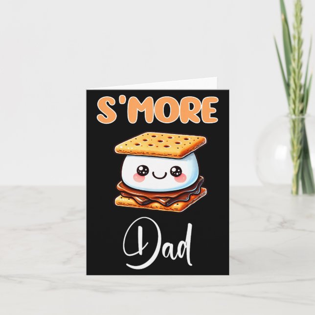 S'more Shirt Funny S'mores Dad S'mores Father Smor Kort (Framsida)