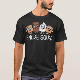 Smore Squad Camping Campfire Choklad Marshmallow T Shirt