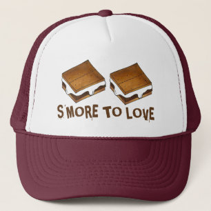 Smore to Kärlek Funny Foodie Campfire S mores Truckerkeps