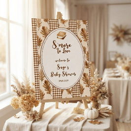 S'more to Love Rustic Gingham Baby Shower