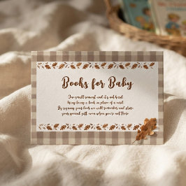 S'more to Love Rustic Gingham Baby Shower Tilläggskort