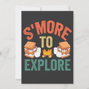 S'mores Att Utforska Roligt Utomhus Campingplats V Inbjudningar