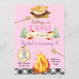 Smores Birthday Invitation, S'mores Invitation Inbjudningar