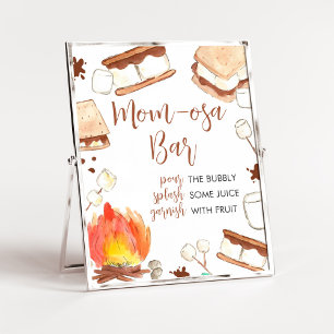 Smores Camping Baby Shower Mamma Osa Pub Poster
