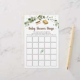Smores Greenery Baby Shower Bingo Game