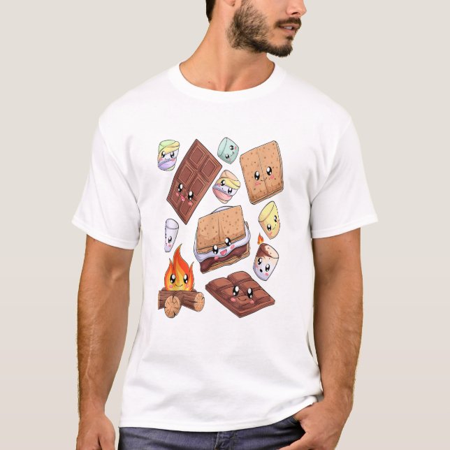 Smores Halloween Costume Group T Shirt (Framsida)