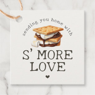 S'mores Höst Bål Utomhus Favoriter Gåvor Etiketter