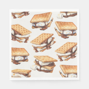 S'mores Höst Bål Utomhusfest Pappersservett