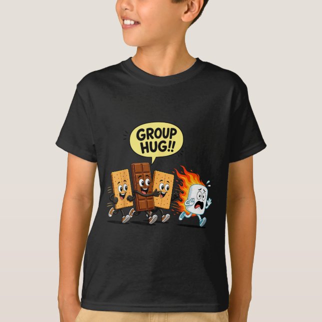 S'mores humor marshmallow lägereld  t shirt (Framsida)