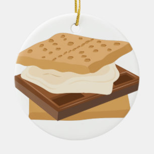 Smores Julgransprydnad Keramik