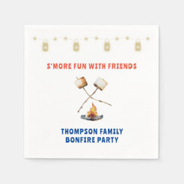 S'mores Kul Bål Gårds BBQ Vänner Thanksgiving Pappersservett