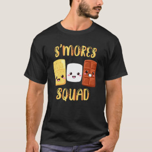 S'mores Marshmallow Smores Squad Campfi T Shirt