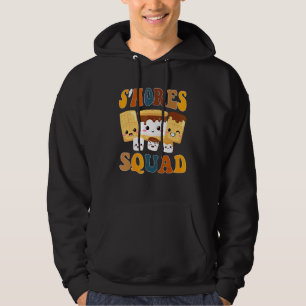 S'mores Marshmallows Smores Squad Camping Lägerel Hoodie