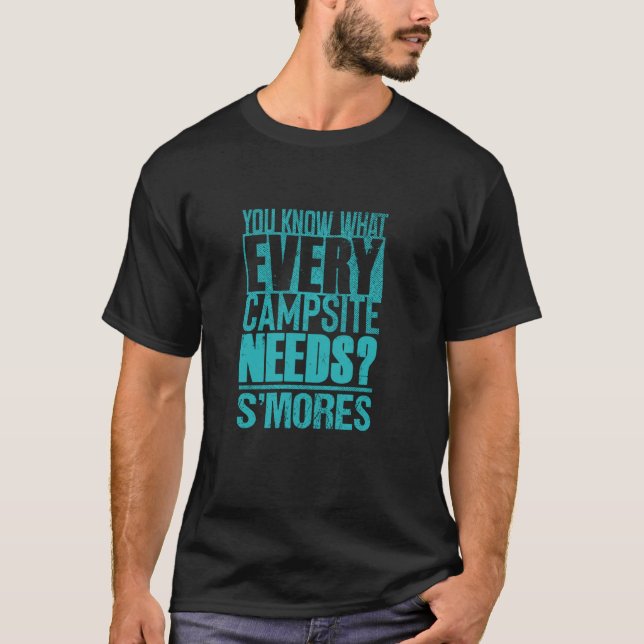 S'mores och Camping Älskare u2013 Rolig S'mores Ca T Shirt (Framsida)