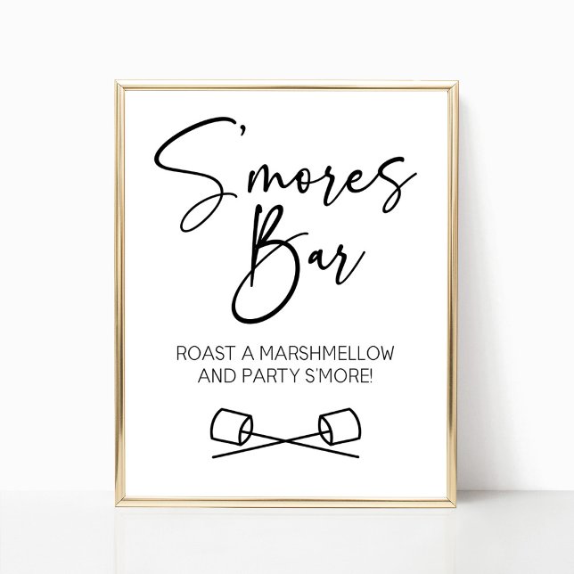 S'Mores Pub Marshmallow Låt oss Party S More Sign Poster (Skapare uppladdad)