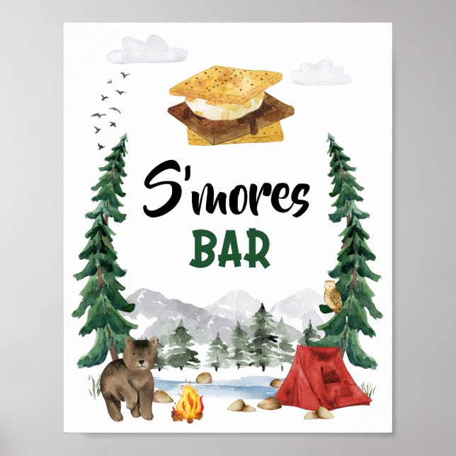Smore's Pub Party Sign Poster (Framsidan)