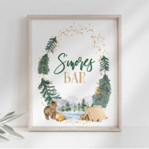 Smore's Pub Party Sign Poster