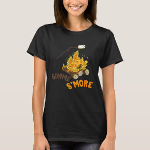 Smores Pun Lägger eld på Marshmallow Rösta Mer Smo T Shirt