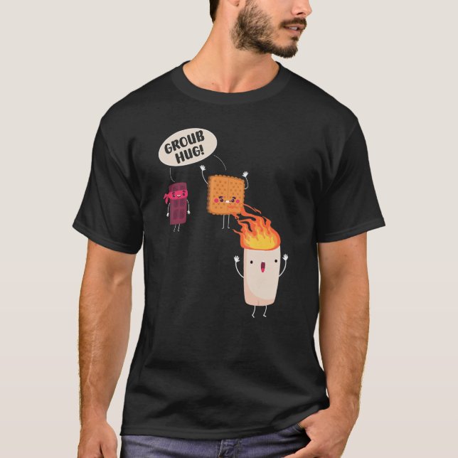 Smores S.mores Marshmallow Camping Roasting Bonfir T Shirt (Framsida)