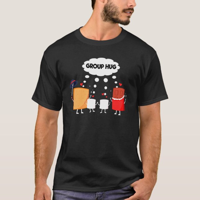 Smores S.mores Marshmallow Camping Roasting Bonfir T Shirt (Framsida)