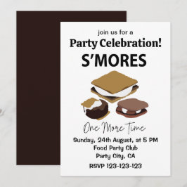Smores S'mores Efterrätt En Gång Till Smore Inbjudningar