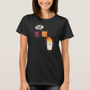 Smores S'mores Marshmallow Camping Rostning Bålpla T Shirt